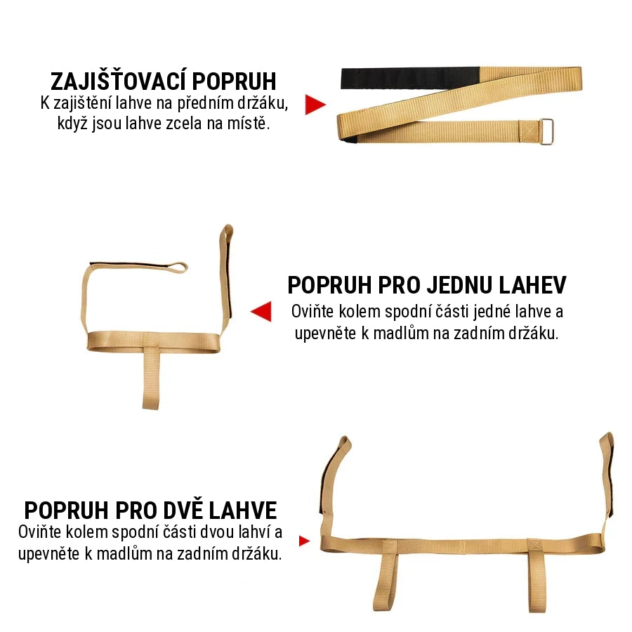 Transportní stojan na plynové lahve