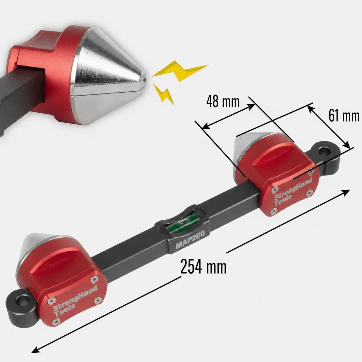Magnetický vyrovnávací kolík pro příruby