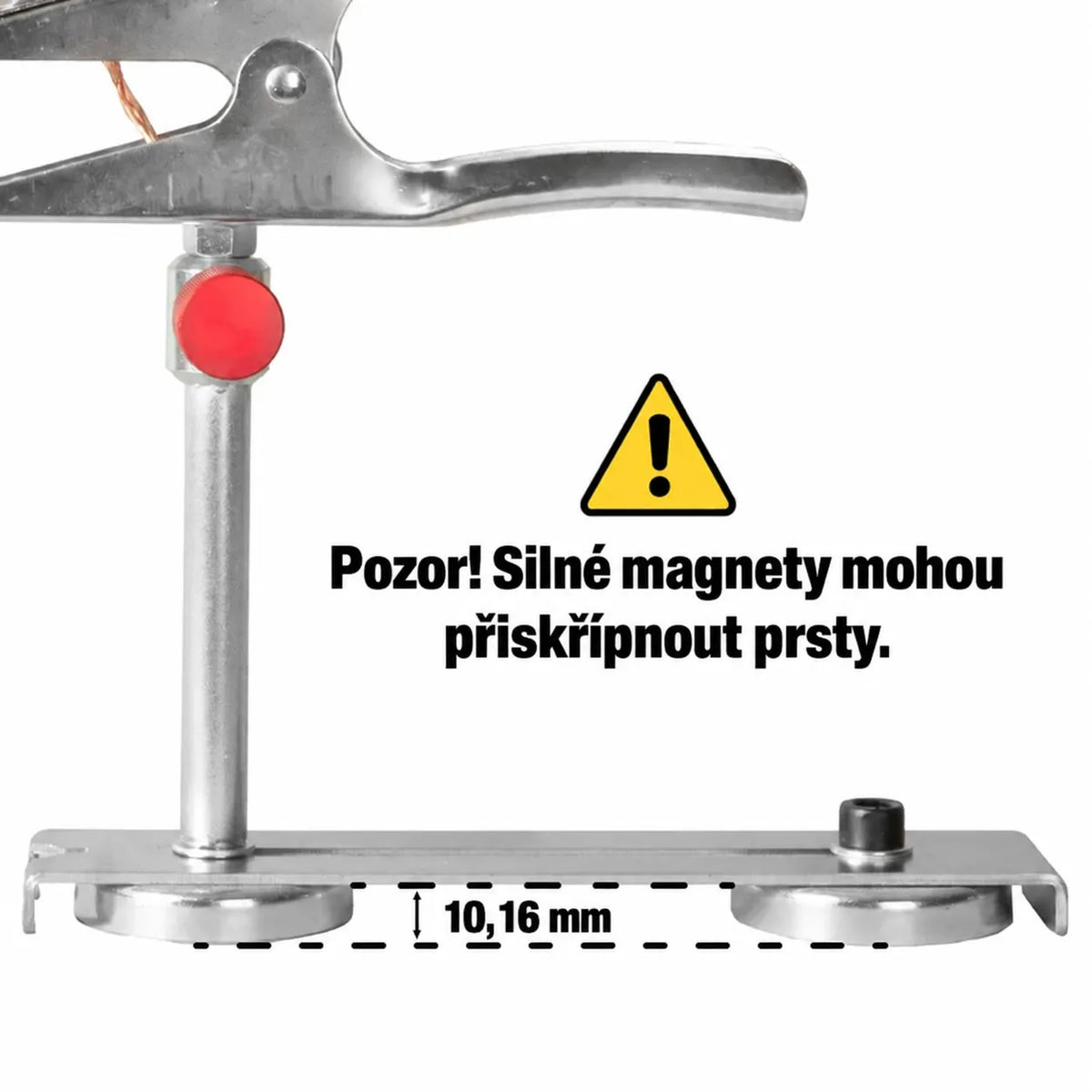 Magnetická zemnicí pružinová svěrka