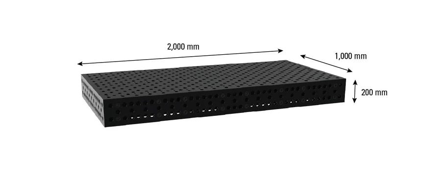 Svařovací stůl Alpha 2000x1000 mm (Systém 28)