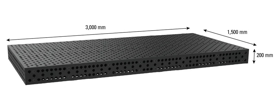 Svařovací stůl Alpha 3000x1500 mm (Systém 28)