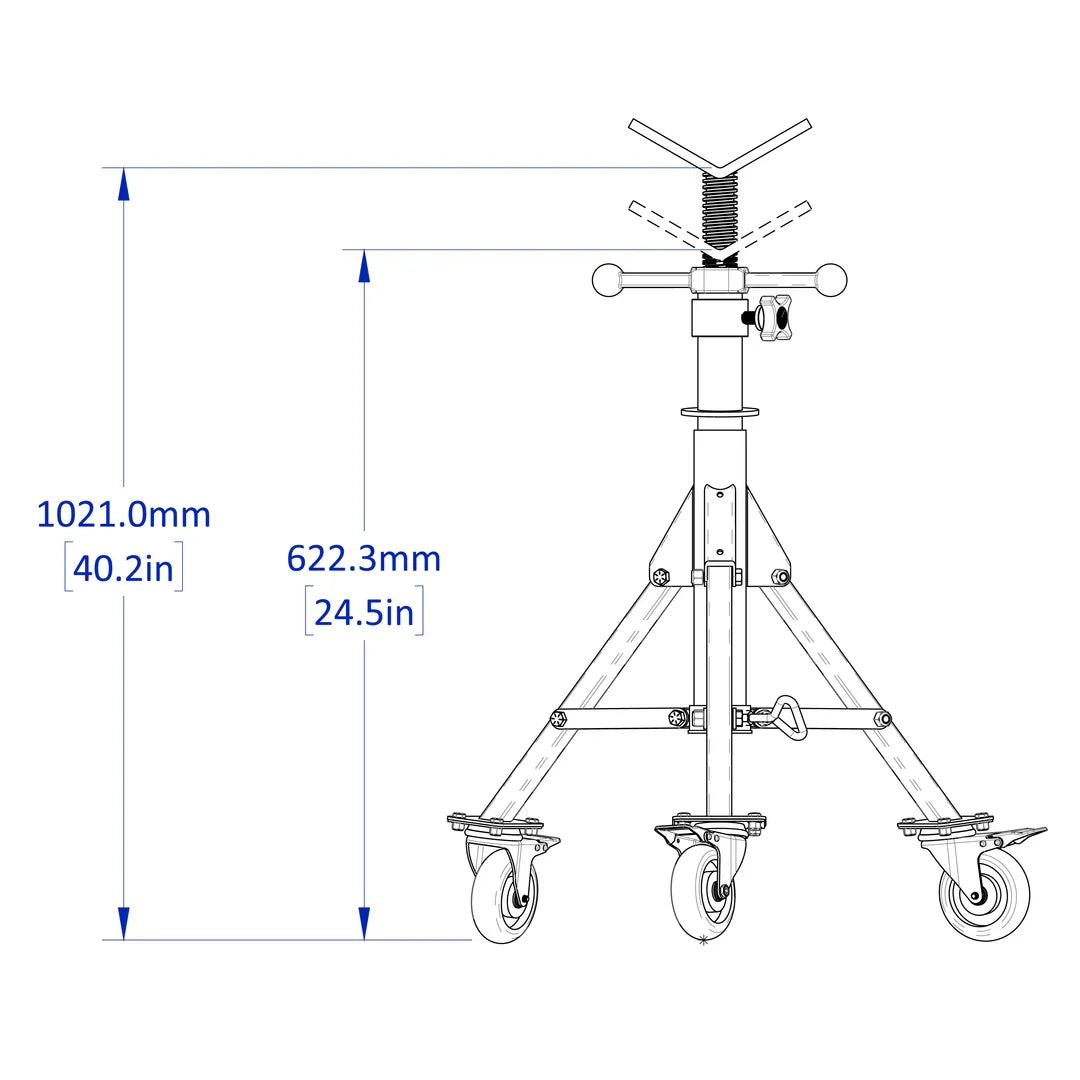 Pracovní mobilní stanice Tripod (16 mm Systém)