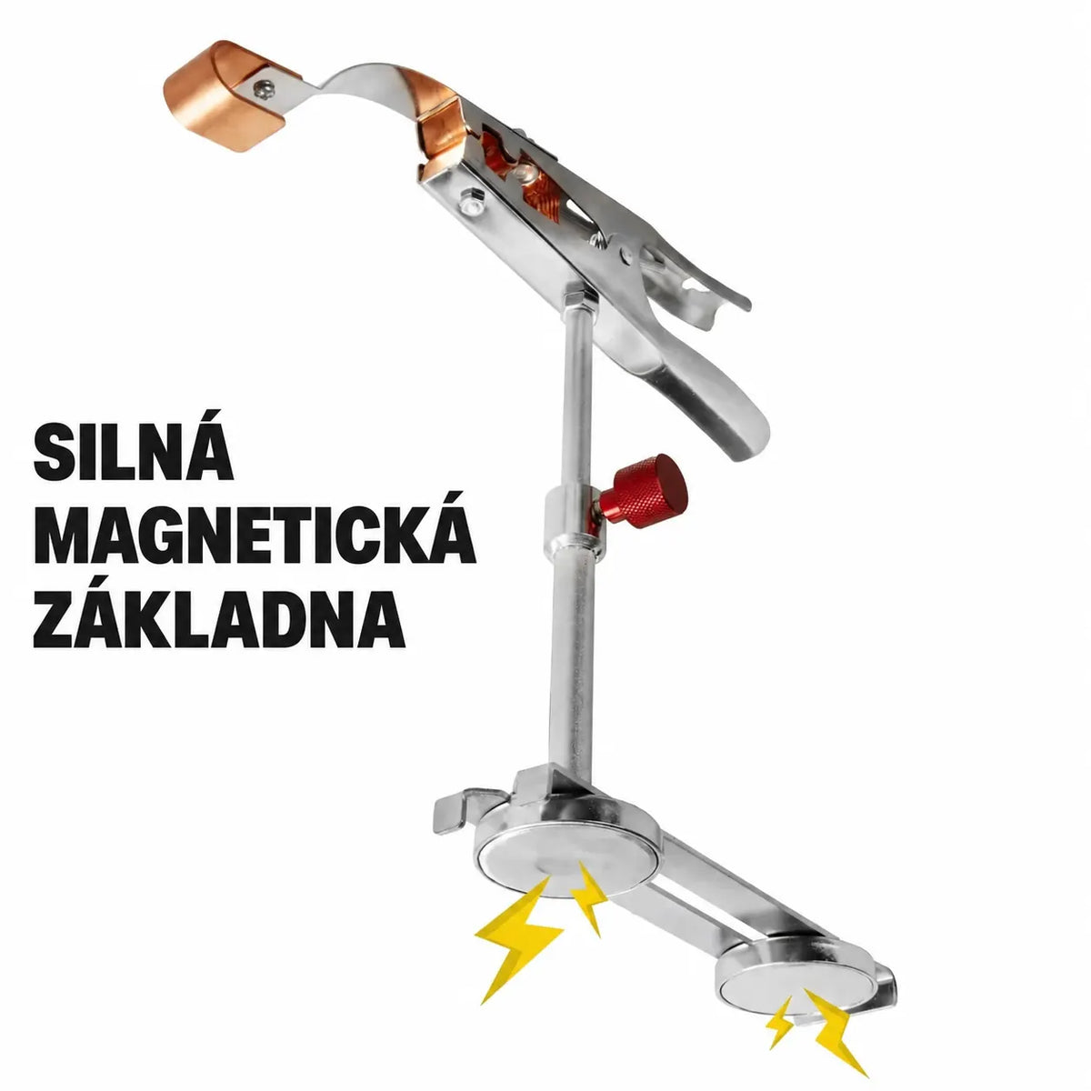 Magnetická zemnicí pružinová svěrka